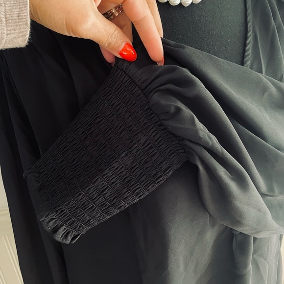 T Tahari plus Size 1X Blouse Black 100% Polyester 🆕 New - Picture 8 of 13